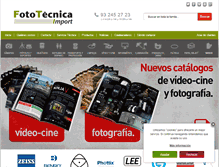 Tablet Screenshot of fototecnica.com